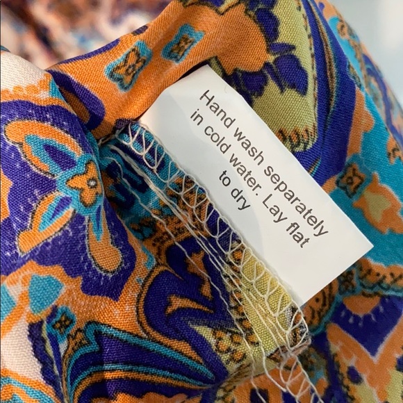 Earthbound Bright Paisley Strapless Maxi Dress - Picture 4 of 6